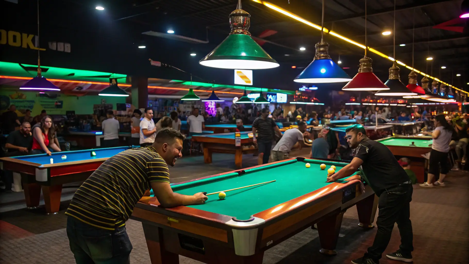 Members of BCB BILLARD CLUB BAIGNOIS participating in a friendly billiards tournament, showcasing the camaraderie and competitive spirit of the club.
